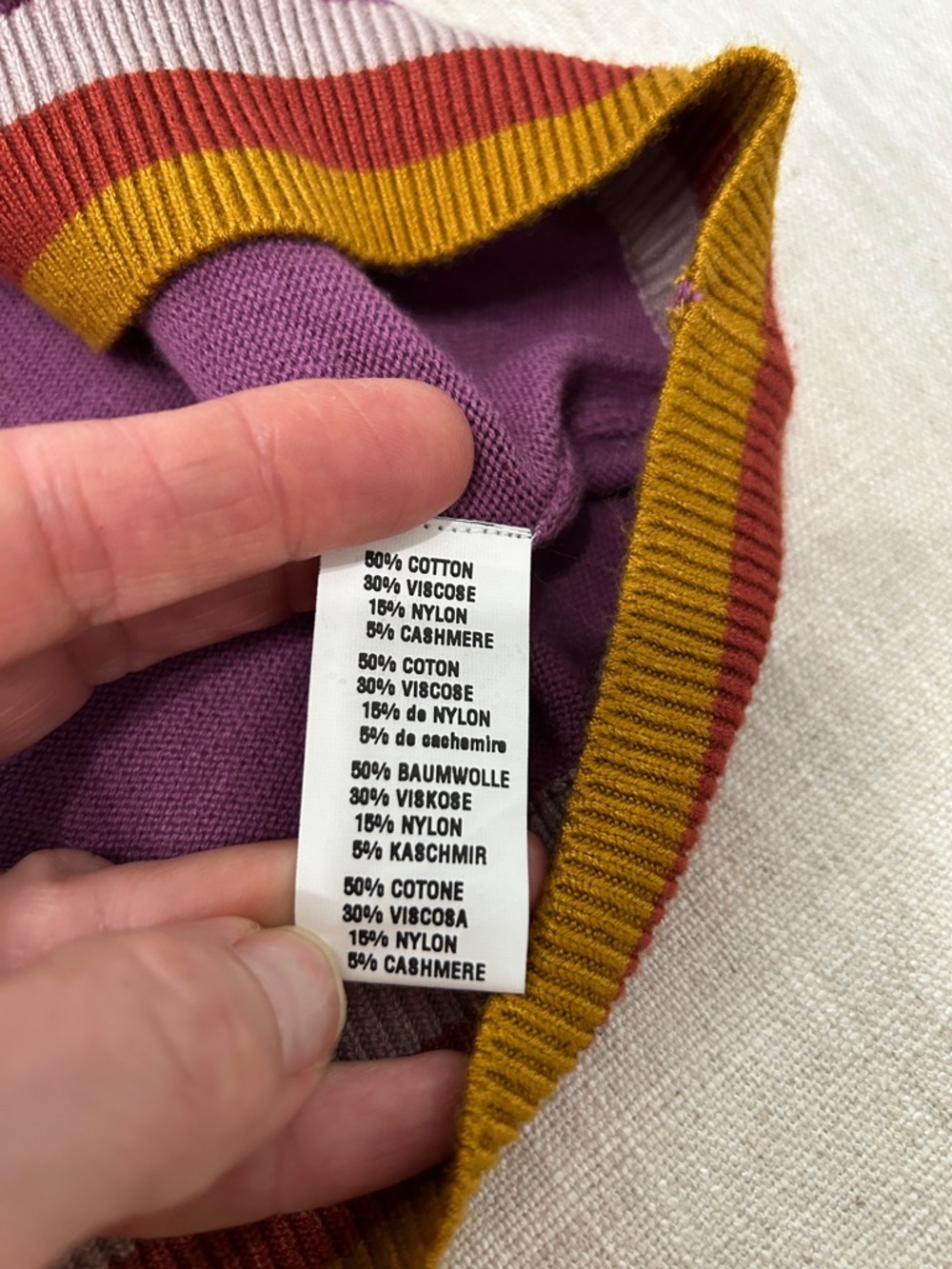 Bl^nk London Sweater Women’s XL Purple Bohemian Crewneck Pullover - Picture 13 of 16